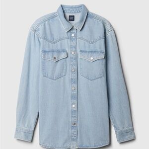 GAP Light Blue Denim Shirt